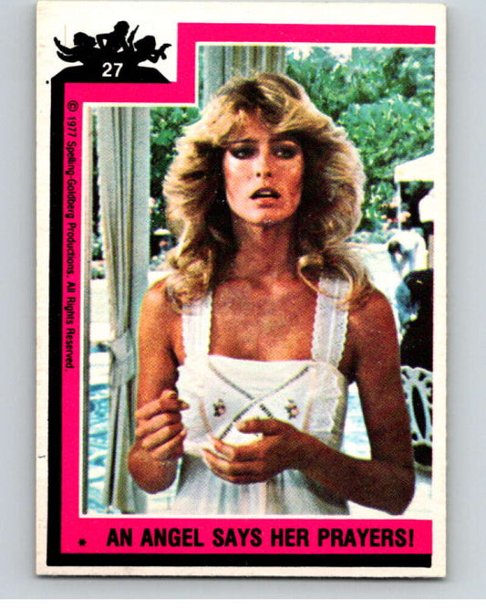1977 Topps Charlie's Angels #27 An Angel Says Her Prayers   V67152 Image 1