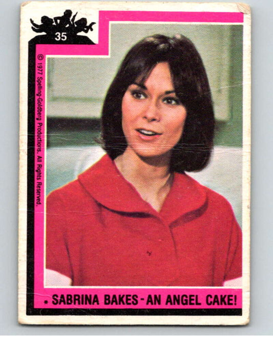 1977 Topps Charlie's Angels #35 Sabrina Bakes An Angel Cake   V67182 Image 1