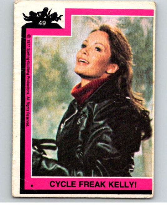 1977 Topps Charlie's Angels #49 Cycle Freak Kelly   V67246 Image 1