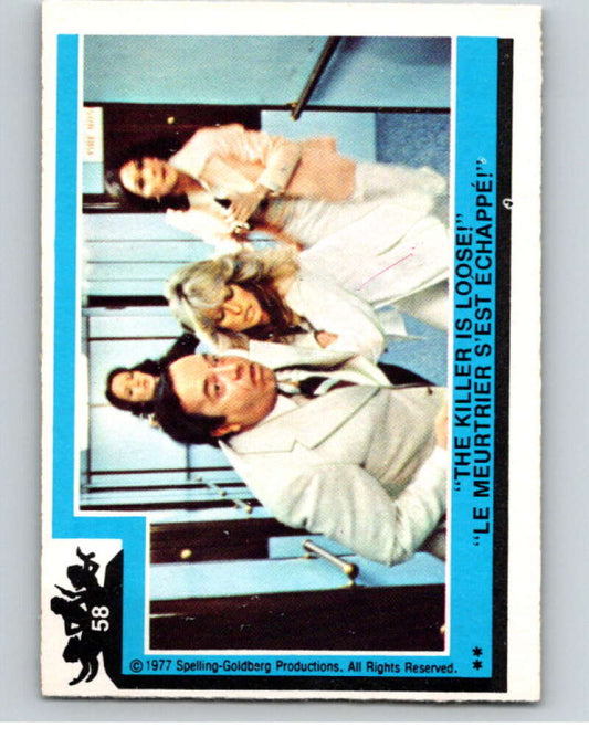 1977 OPC Charlie's Angels #58 The Killer Is loose   V67272 Image 1