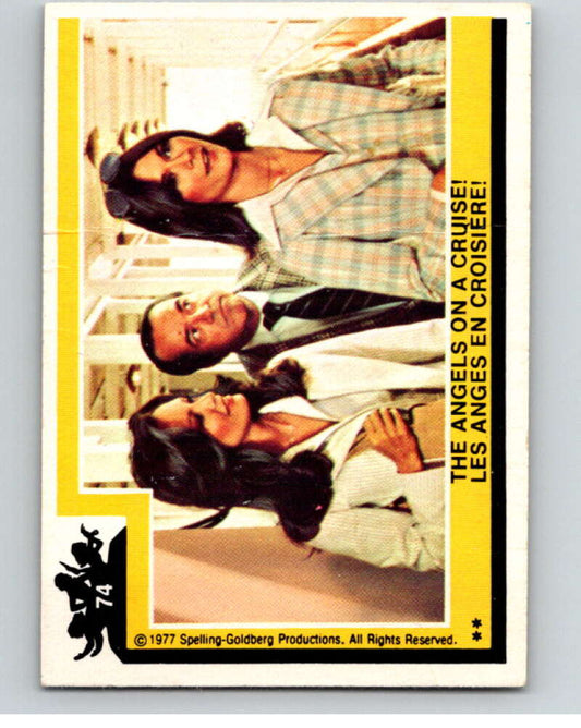 1977 OPC Charlie's Angels #74 The Angels on a Cruise   V67291 Image 1