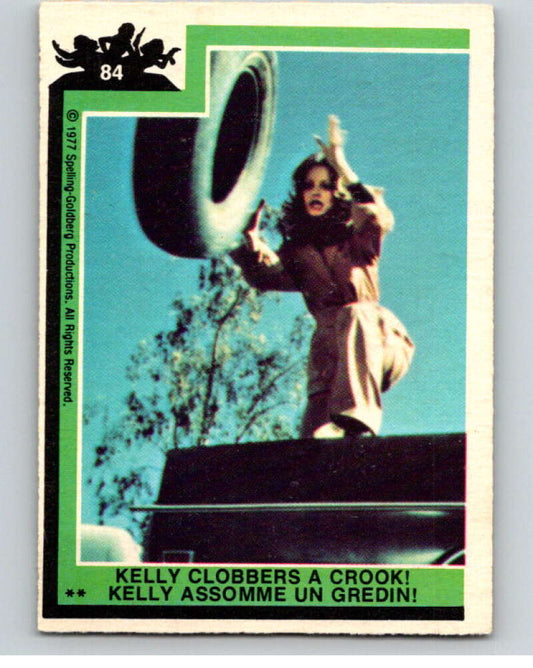 1977 OPC Charlie's Angels #84 Kelly Clobbers a Crook   V67300 Image 1