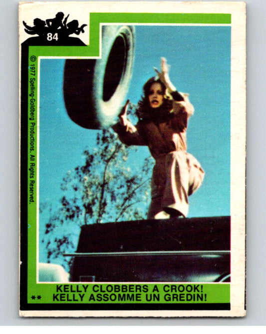 1977 OPC Charlie's Angels #84 Kelly Clobbers a Crook   V67301 Image 1