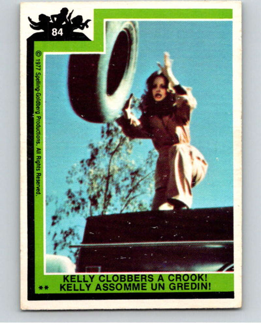 1977 OPC Charlie's Angels #84 Kelly Clobbers a Crook   V67302 Image 1