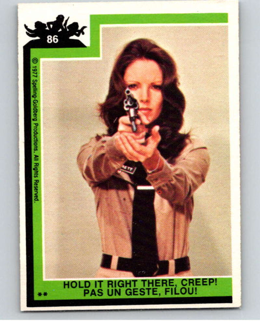 1977 OPC Charlie's Angels #86 Hold it Right There Creep   V67304 Image 1