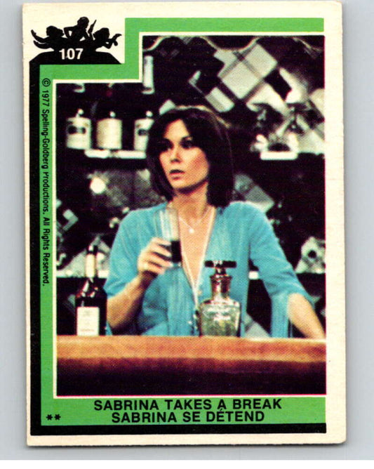 1977 OPC Charlie's Angels #107 Sabrina Takes A Break   V67328 Image 1