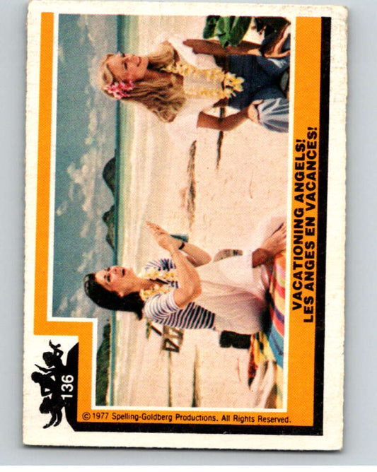 1977 OPC Charlie's Angels #136 Vacationing Angels   V67364 Image 1