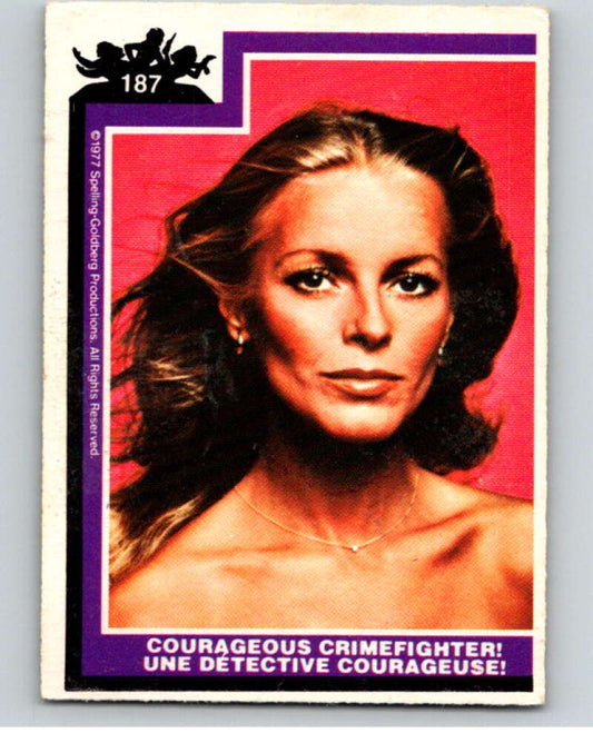 1977 OPC Charlie's Angels #187 Courageous Crime Fighter   V67434 Image 1