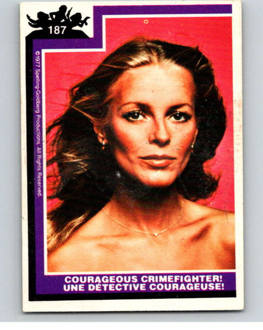 1977 OPC Charlie's Angels #187 Courageous Crime Fighter   V67435 Image 1