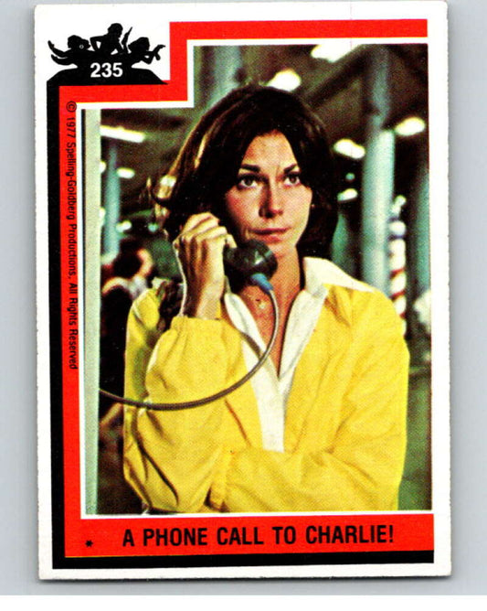1977 Topps Charlie's Angels #235 A Phone Call to Charlie   V67438 Image 1