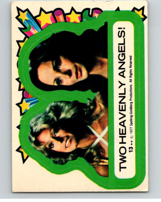 1977 Topps Charlie's Angels Stickers #13 Two Heavenly Angels   V67445 Image 1