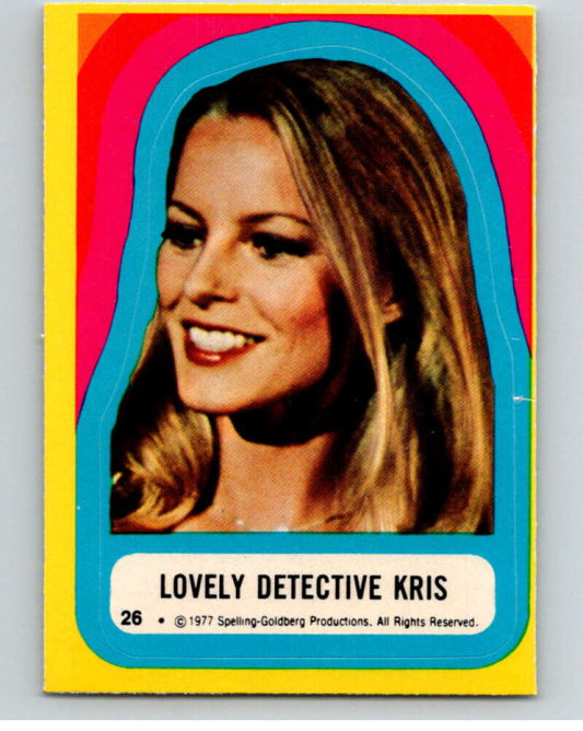 1977 Topps Charlie's Angels Stickers #26 Lovely Detective Kris   V67453 Image 1