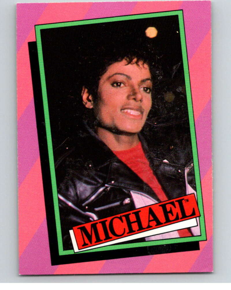 1984 Topps Michael Jackson #4 Michael 8 top ten hits  V67469 Image 1