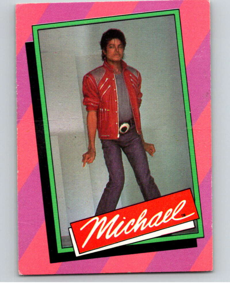 1984 Topps Michael Jackson #7 Michael's video for Beat It  V67482 Image 1