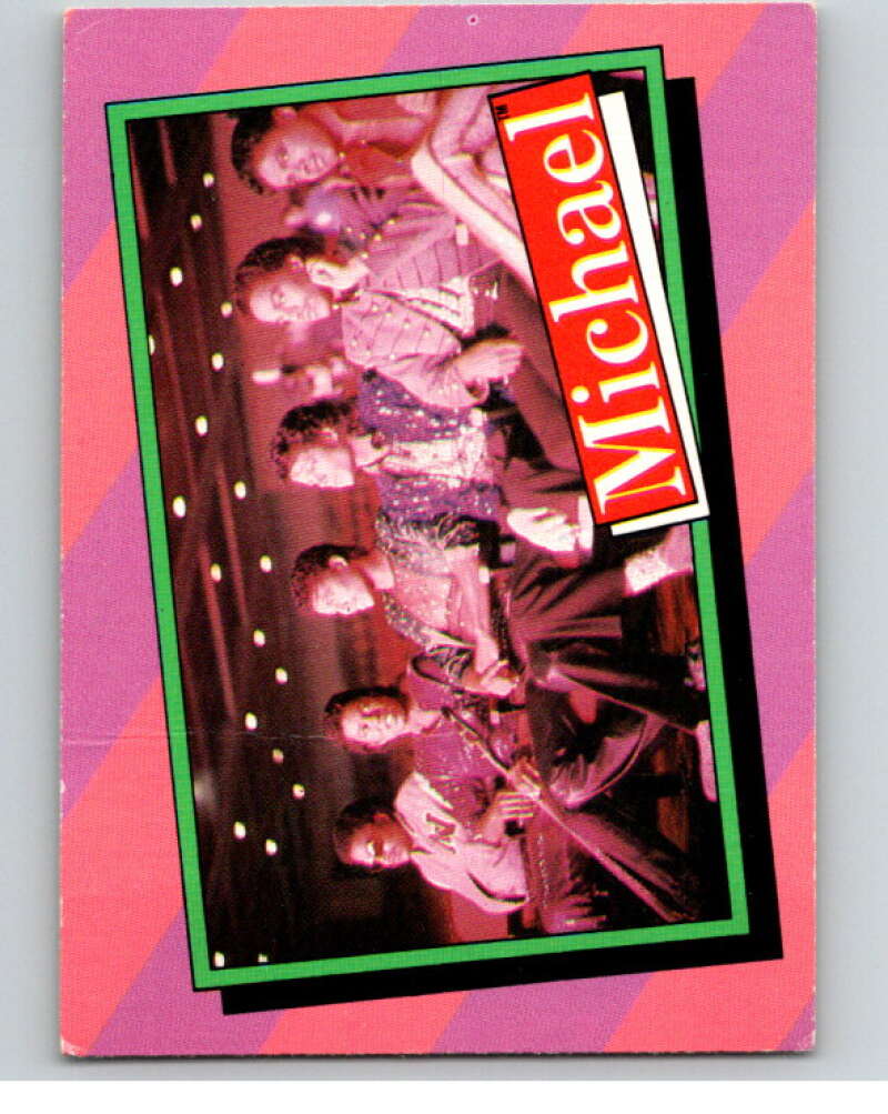 1984 Topps Michael Jackson #27 Michael's brothers Jackie/Marlon/Tito and   V67572 Image 1