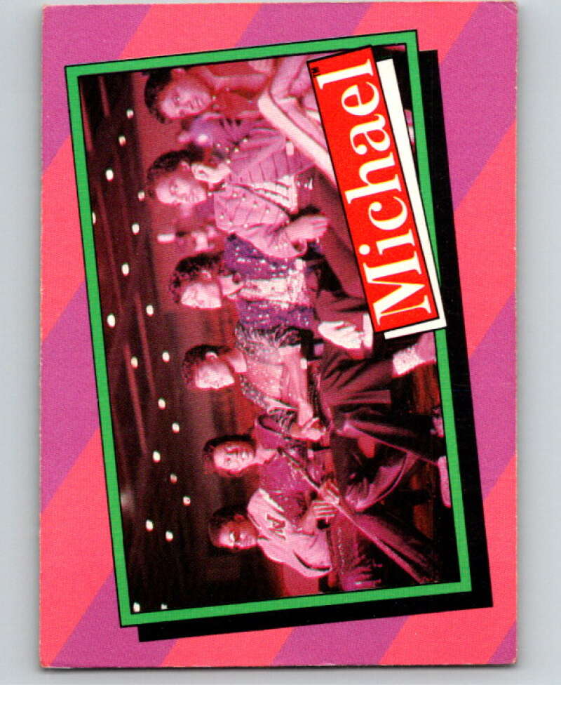 1984 Topps Michael Jackson #27 Michael's brothers Jackie/Marlon/Tito and   V67574 Image 1