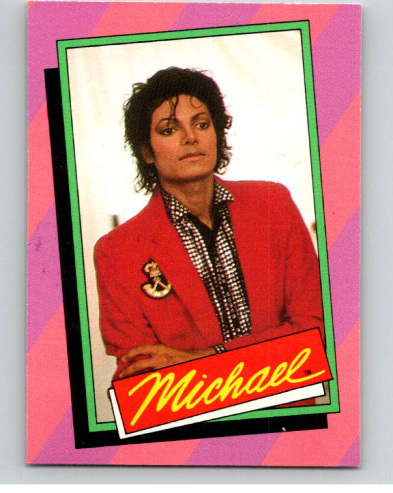 1984 Topps Michael Jackson #31 Michael and close friend Steven Spielberg V67588 Image 1