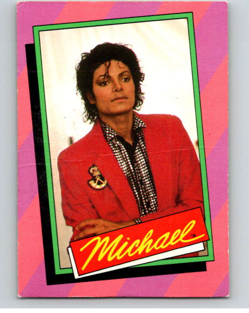 1984 Topps Michael Jackson #31 Michael and close friend Steven Spielberg V67589 Image 1