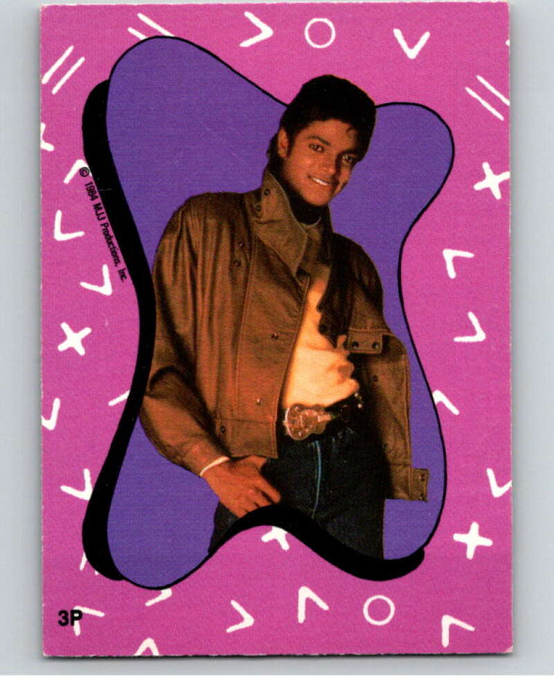 1984 O-Pee-Chee Michael Jackson #P3 Michael Jackson Puzzle Set  V67607 Image 1