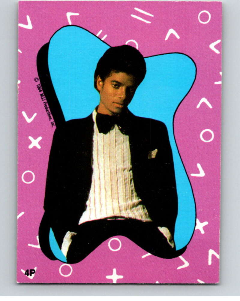 1984 O-Pee-Chee Michael Jackson #P4 Michael Jackson Puzzle Set  V67611 Image 1