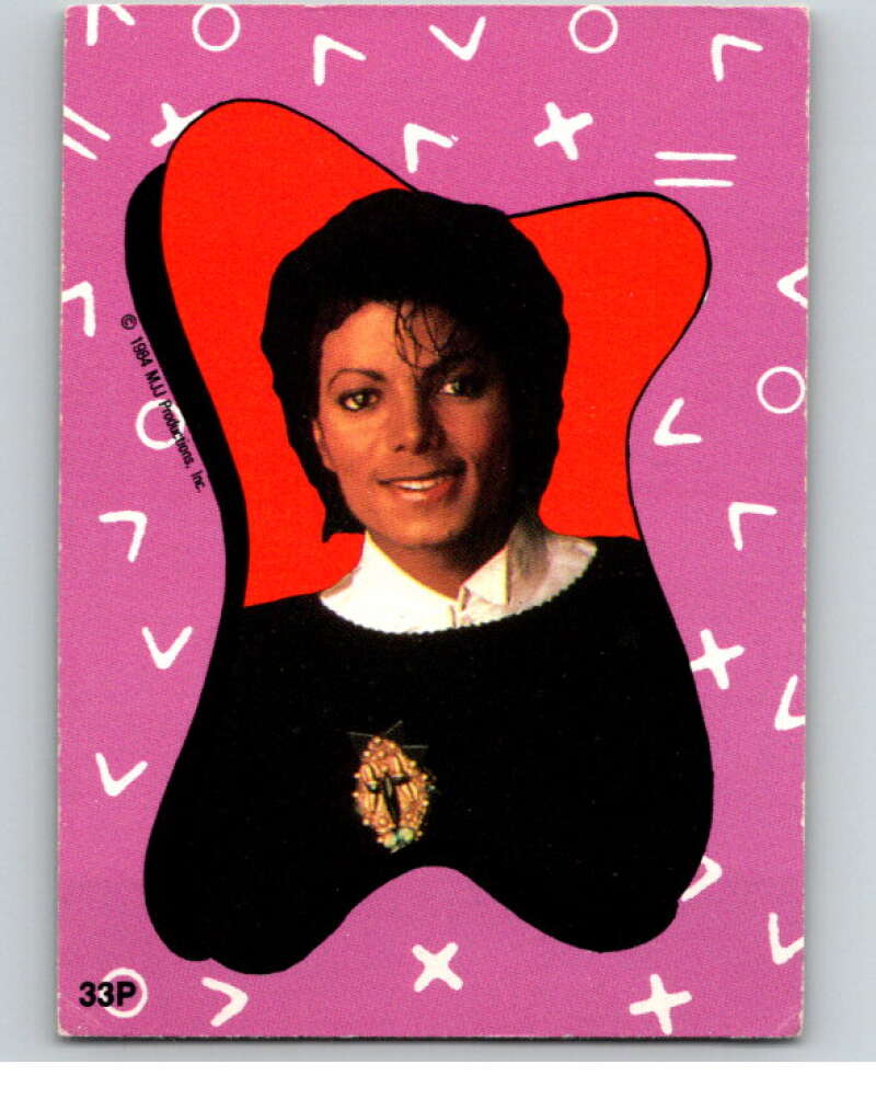 1984 O-Pee-Chee Michael Jackson #P33 Michael Jackson Puzzle Set  V67754 Image 1