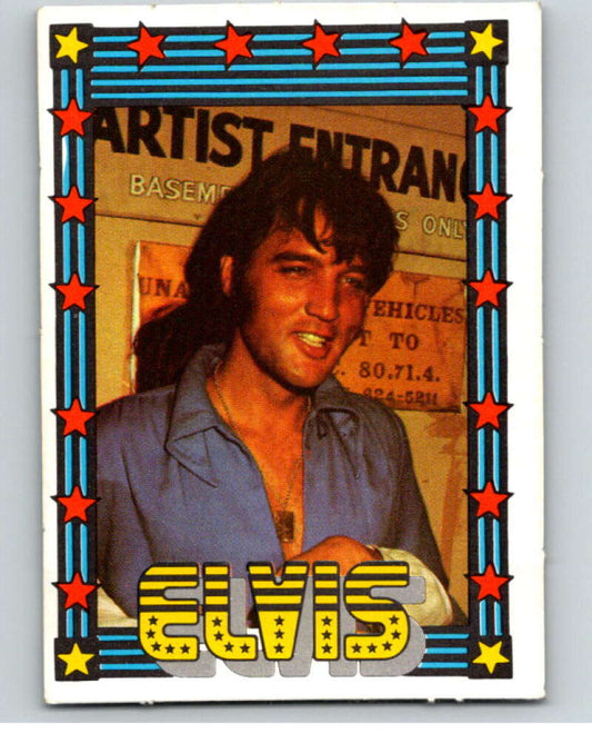1978 Monty Gum Elvis Presley Blank Back Trading Card V67860 Image 1