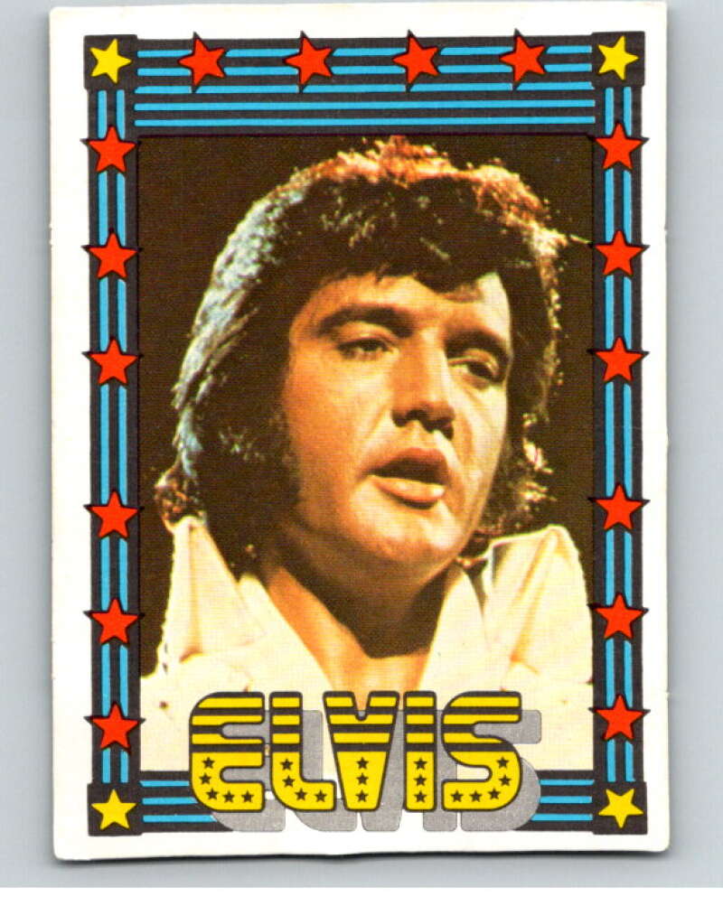 1978 Monty Gum Elvis Presley Blank Back Trading Card V67884 Image 1