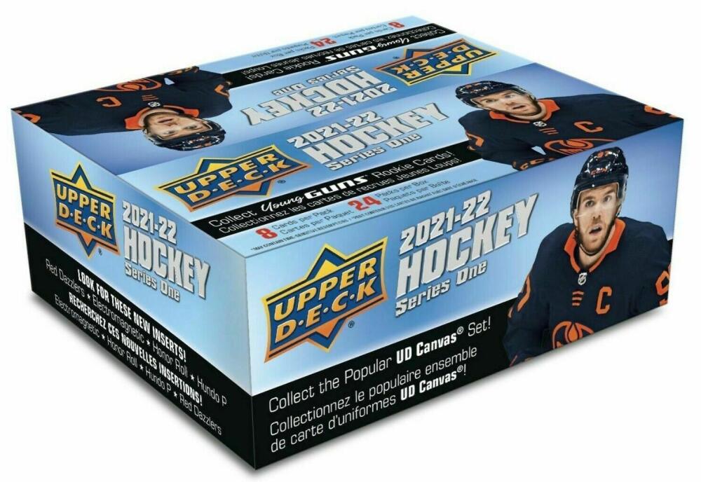 2021-22 Upper Deck Series 1 Hockey Retail Factory Sealed 24 pack Box Image 2