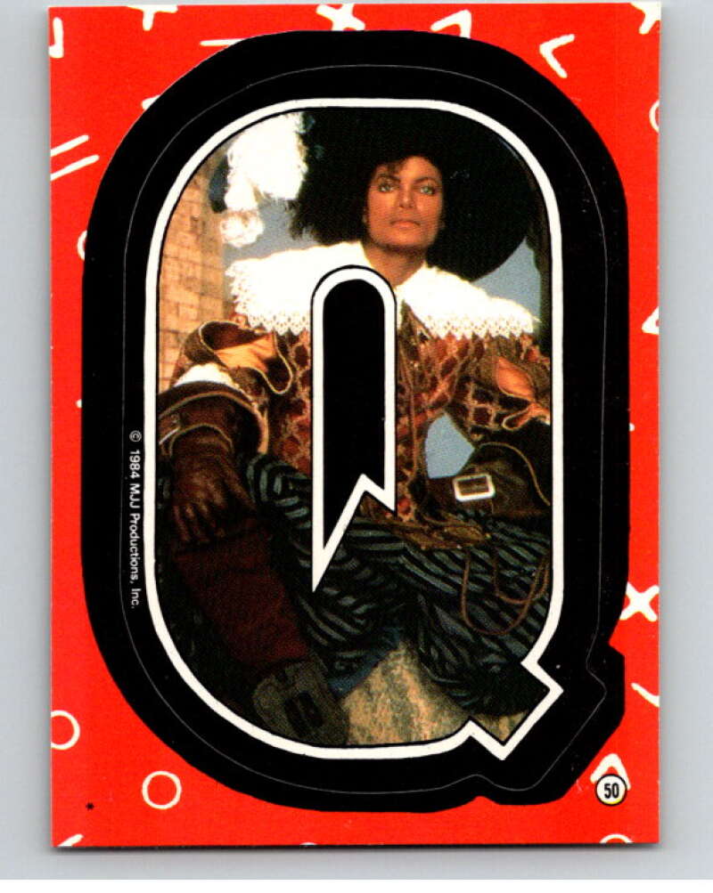 1984 Topps Michael Jackson Stickers #50 Michael Jackson   V67922 Image 1