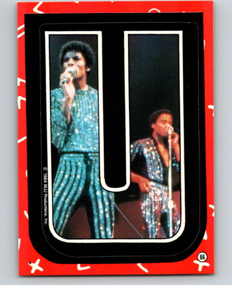 1984 Topps Michael Jackson Stickers #66 Michael Jackson   V67925 Image 1