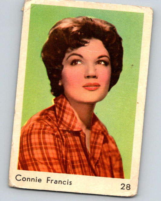 1959 Maple Leaf Film and Pop Dutch Backs #28 Connie Francis  V68140 Image 1