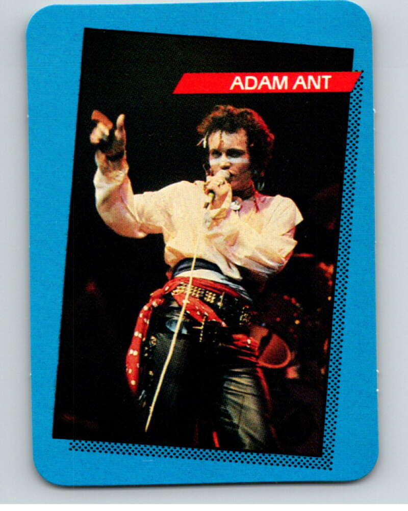 1985 Rock Star Concert #22 Adam Ant  V68166 Image 1