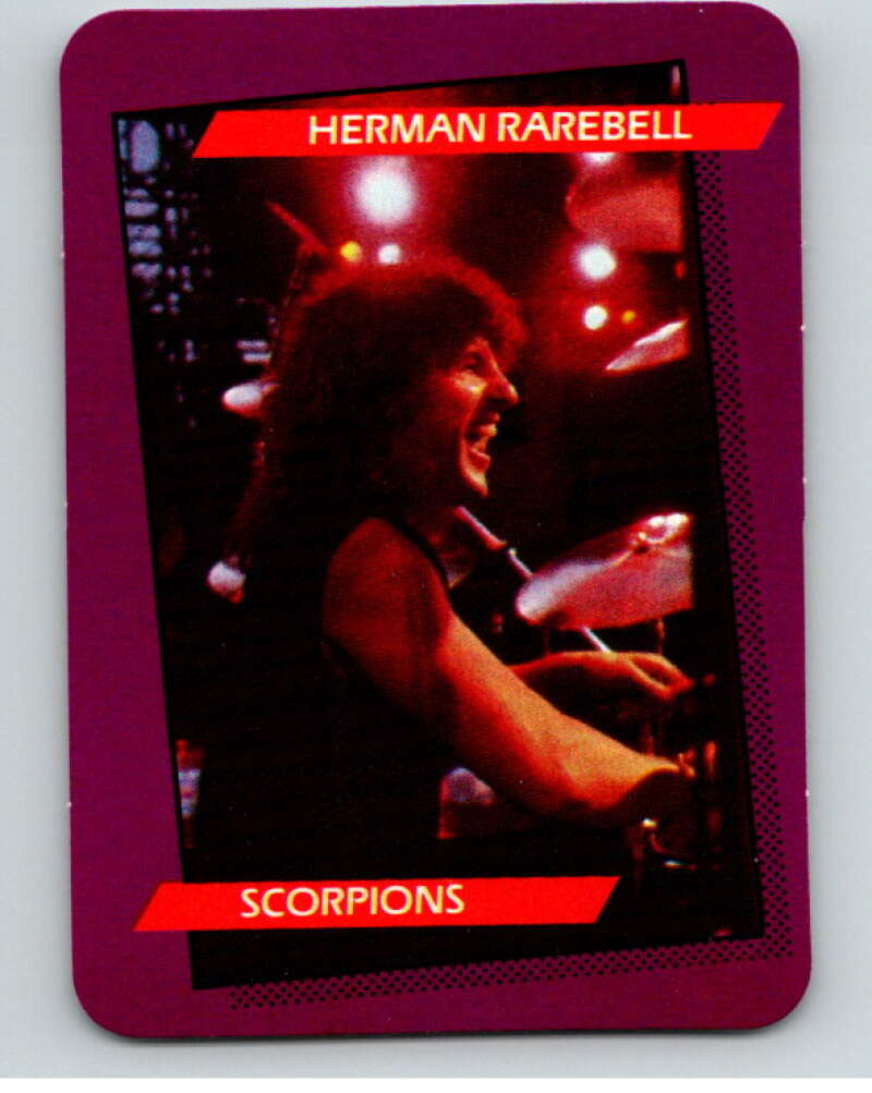 1985 Rock Star Concert #32 Herman Rarebell Scorpions  V68171 Image 1