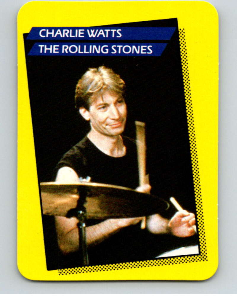 1985 Rock Star Concert #96 Charlie Watts Rolling Stones  V68187 Image 1