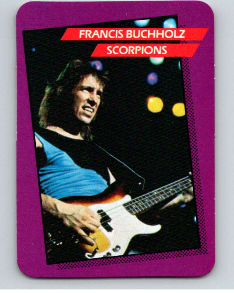 1985 Rock Star Concert #106 Francis Buchholz Scorpions  V68192 Image 1