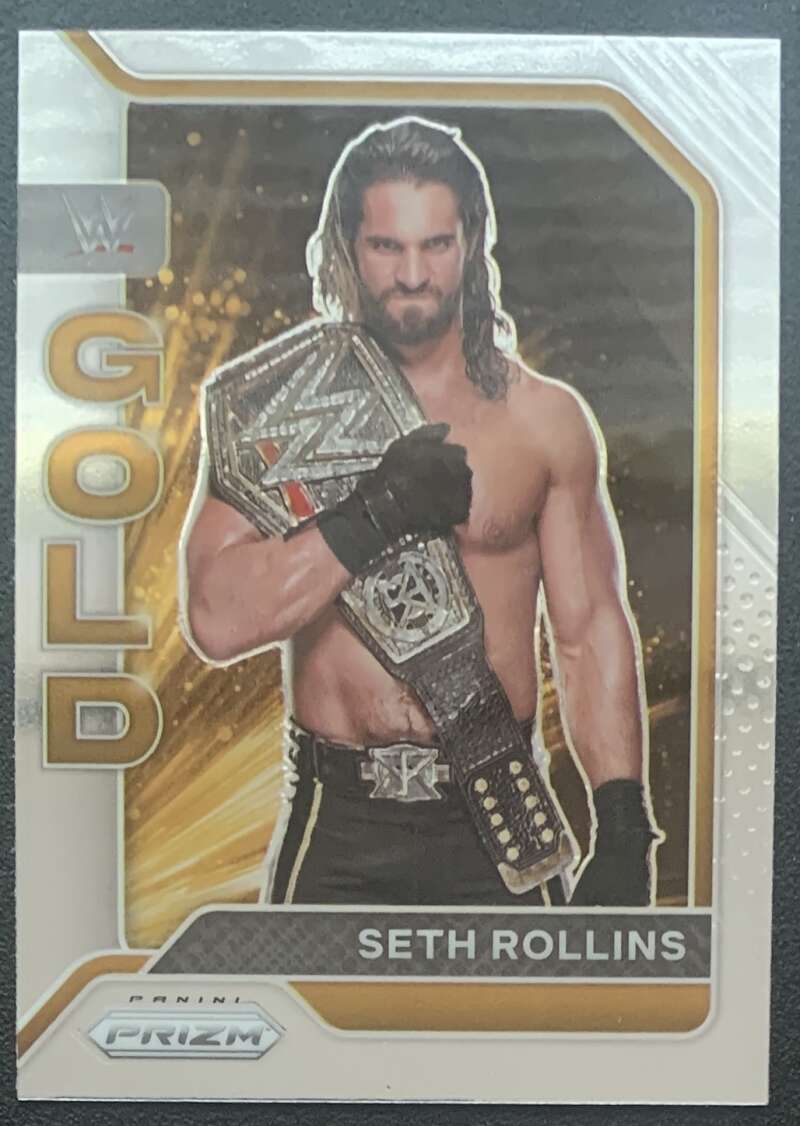 2022 Panini Prizm WWE Gold #3 Seth Rollins  Raw  V68293 Image 1