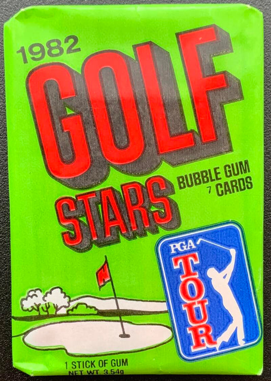 1982 Donruss Golf Stars PGA Tour Sealed Pack - 7 Cards + Gum V68331 Image 1