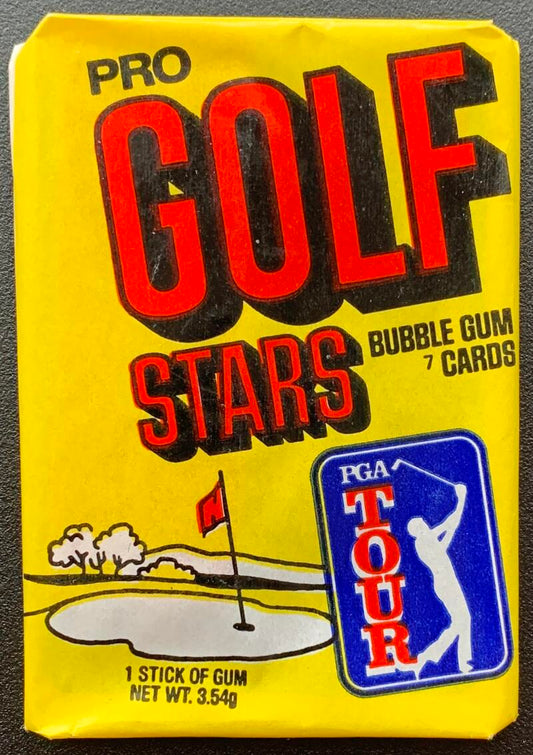 1981 Donruss Golf Stars PGA Tour Sealed Pack - 7 Cards + Gum V68333 Image 1