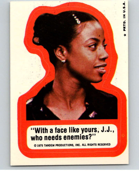 1975 Good Times Sticker #20 With a face like..  V68364 Image 1