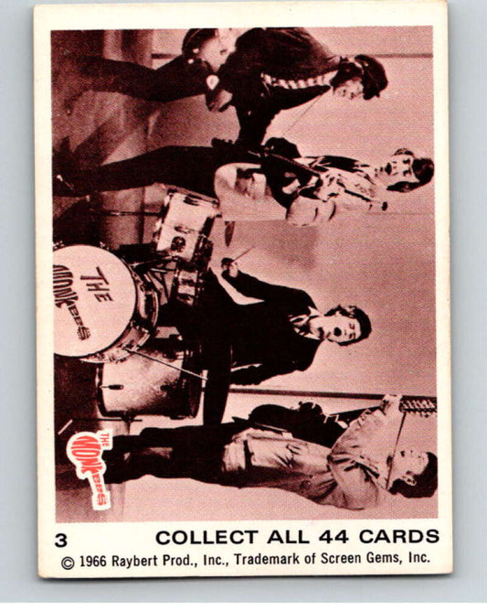 1966 Donruss The Monkees #3 The Monkees   V68369 Image 1