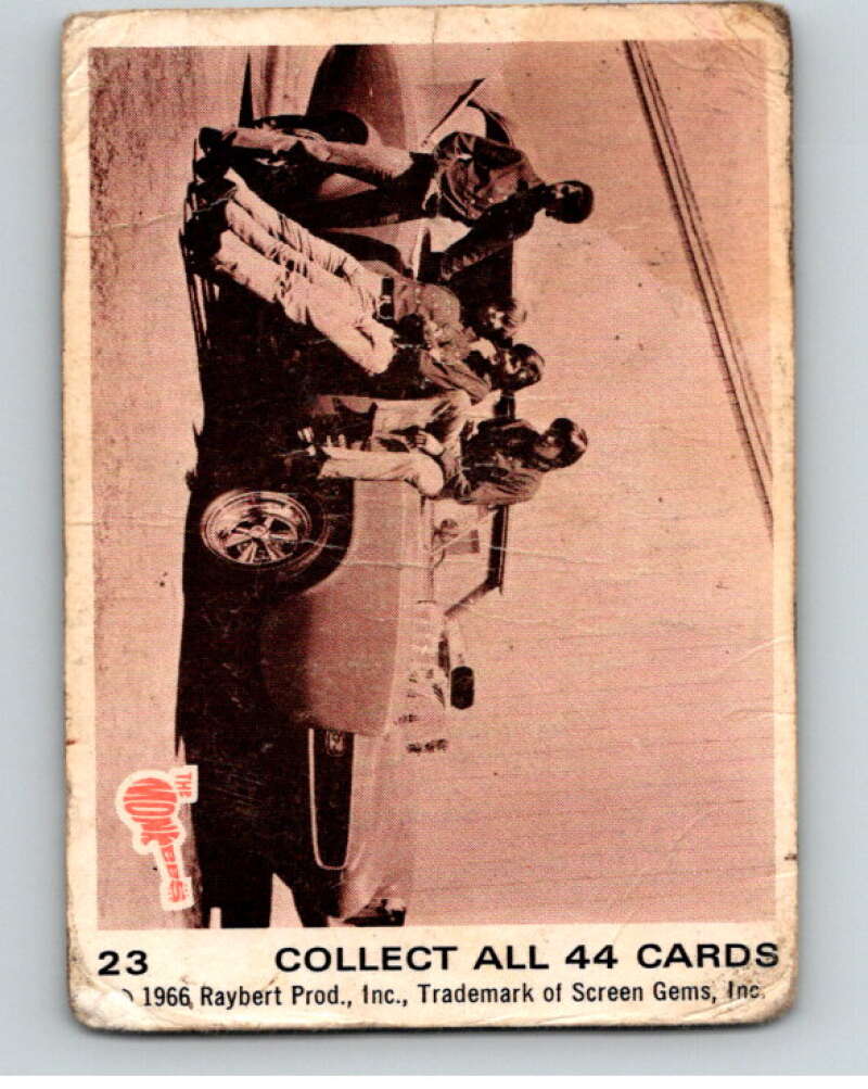 1966 Donruss The Monkees #23 The Monkees / Monkeemobile   V68400 Image 1