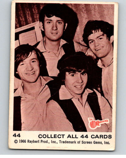 1966 Donruss The Monkees #44 The Monkees   V68435 Image 1