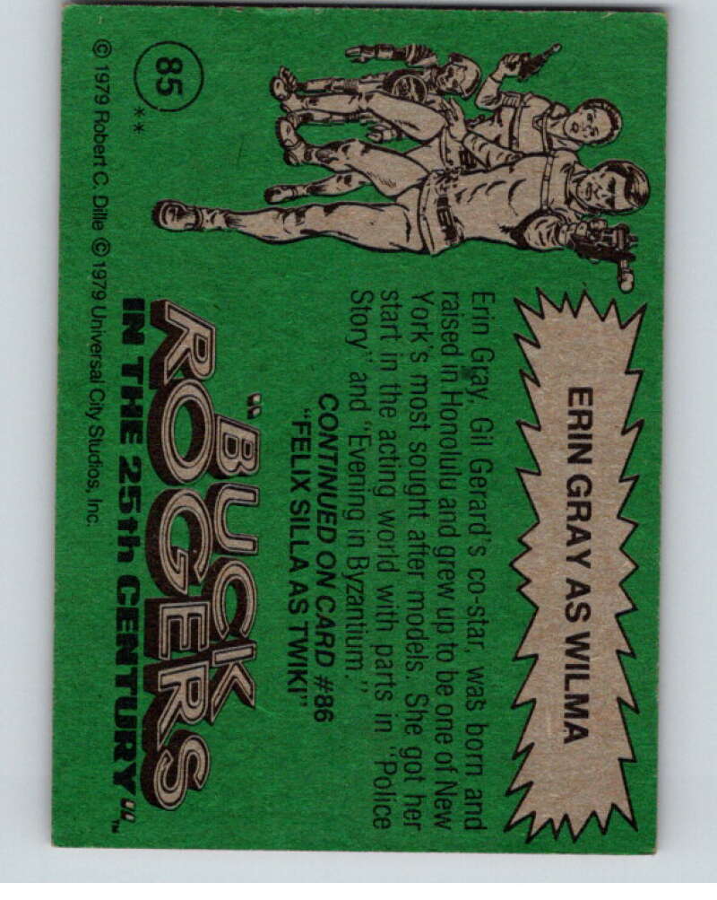 1979 Topps Buck Rogers #85 Erin Gray as Wilma   V68479 Image 2