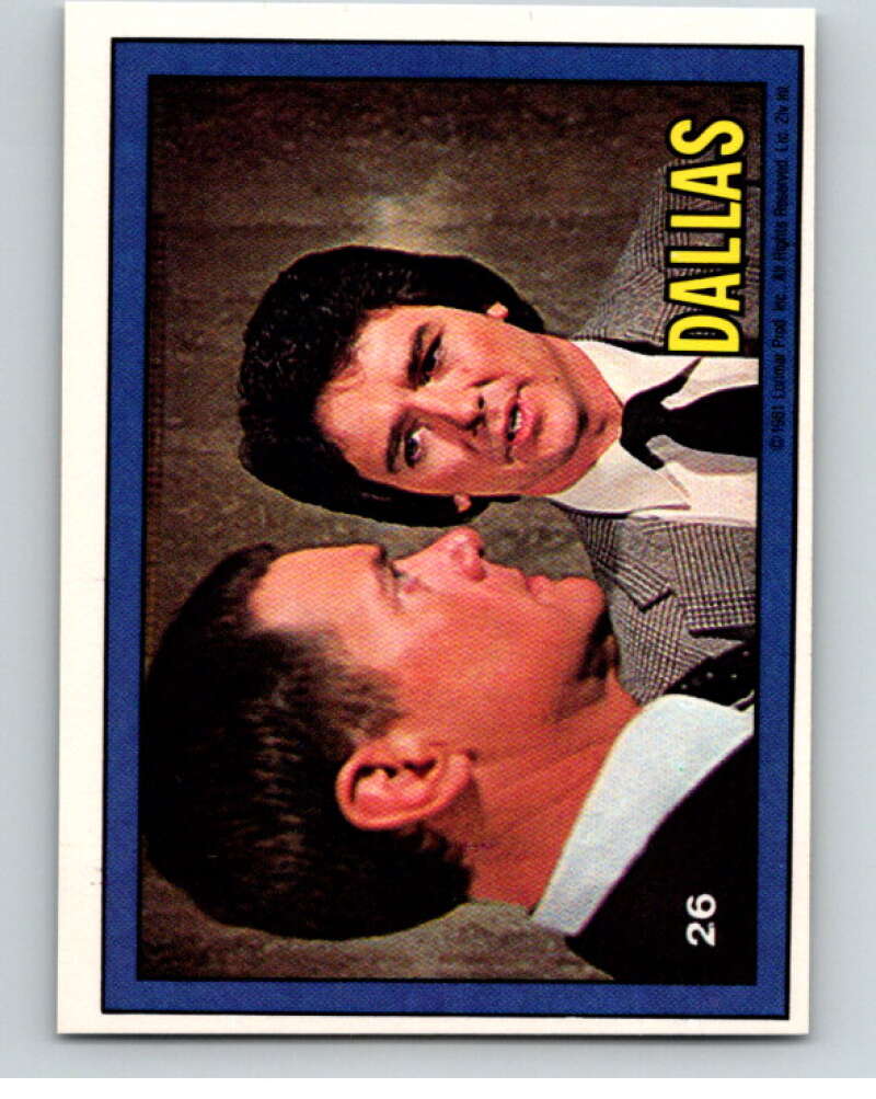 1981 Dalls TV Show #26 J.R / Bobby  V68497 Image 1