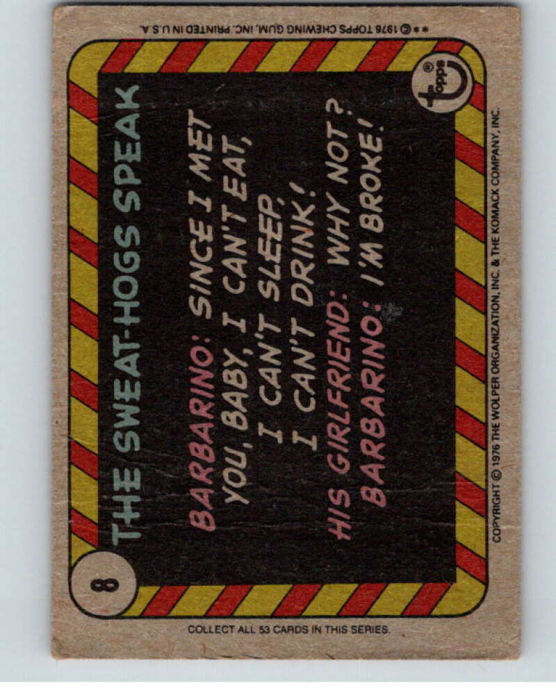 1976 Topps Welcome Back Kotter #8 Who said I looked..  V68515 Image 2