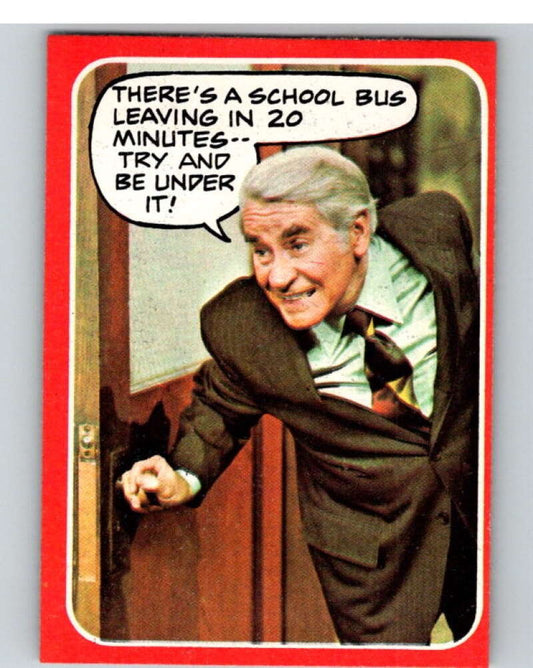 1976 Topps Welcome Back Kotter #18 There's a school bus..  V68519 Image 1