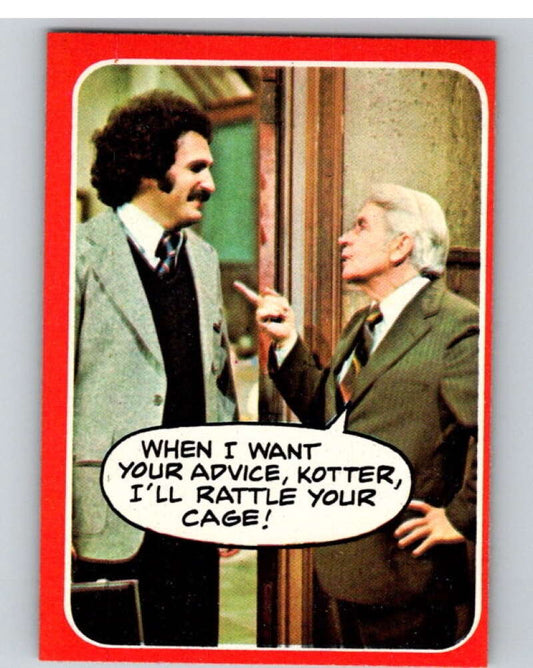 1976 Topps Welcome Back Kotter #34 When I want your advice..  V68528 Image 1