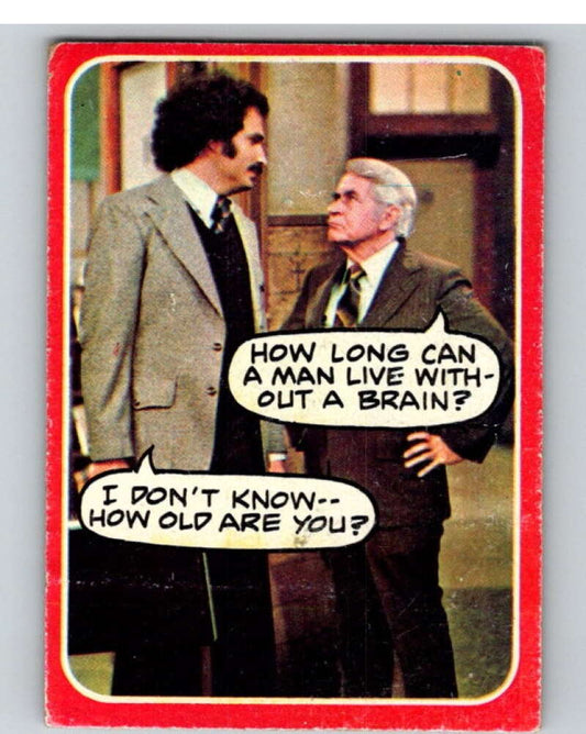 1976 Topps Welcome Back Kotter #35 How long can a man live..  V68529 Image 1