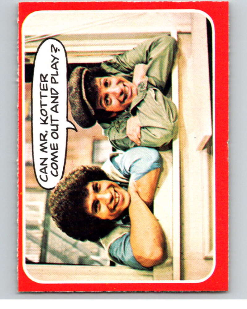 1976 OPC Welcome Back Kotter #6 Can Mr. Kotter Come..  V68539 Image 1