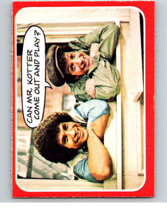1976 OPC Welcome Back Kotter #6 Can Mr. Kotter Come..  V68539 Image 1